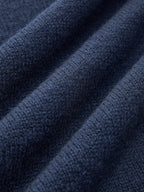 Sweter Damski 2w1 z Jeansowym Kołnierzem i Mankietami – ujęcie 5