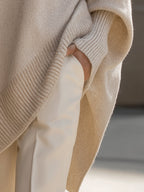 Damski Sweter Oversize z Mieszanki Wełny – ujęcie 5