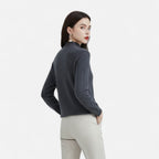 Sweter Damski z Półgolfem Regular Fit Dzianinowy – ujęcie 3