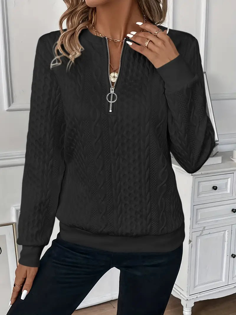 Sweter Damski Elegancki z Zamkiem – ujęcie 6