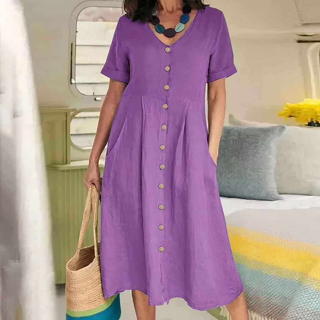 Zwiewna sukienka midi Sophie – Diamila Moda