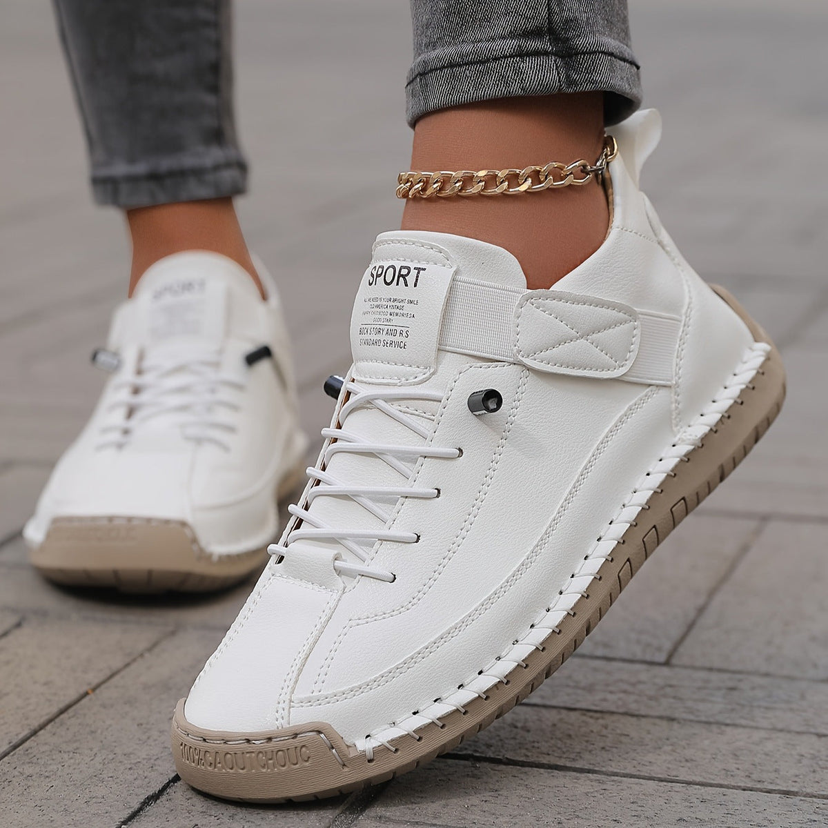 Sneakersy Damskie Komfortowe z Podparciem
