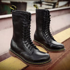 Buty Męskie za Kostkę Sznurowane z Profilowaną Podeszwą – ujęcie 5