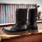 Buty Męskie za Kostkę Sznurowane z Profilowaną Podeszwą – ujęcie 7