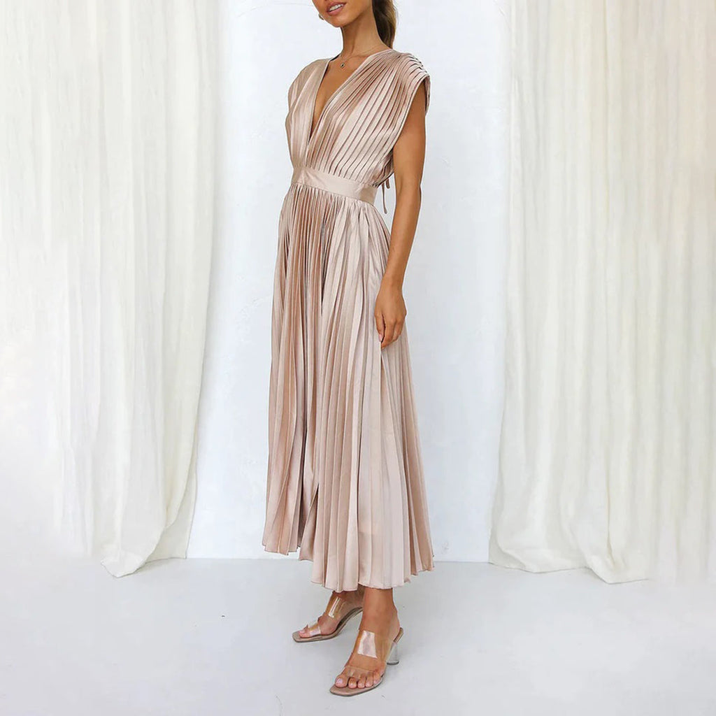 Sukienka Damska Elegancka Midi – ujęcie 2