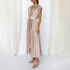 Sukienka Damska Elegancka Midi – ujęcie 2