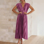 Sukienka Damska Elegancka Midi – ujęcie 19