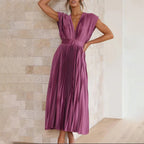 Sukienka Damska Elegancka Midi – detal
