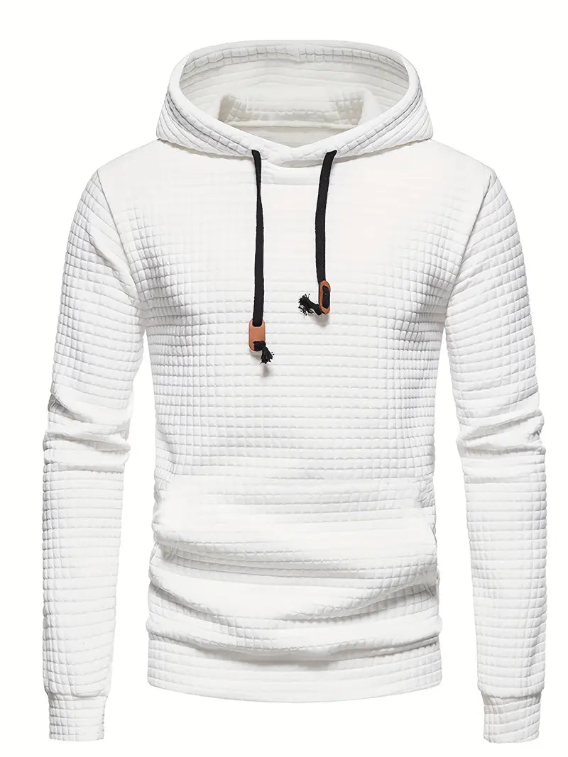 Bluza męska z kapturem w kolorze szarym