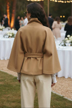 Damski Płaszcz Parka Typu Cape - Diamila Moda