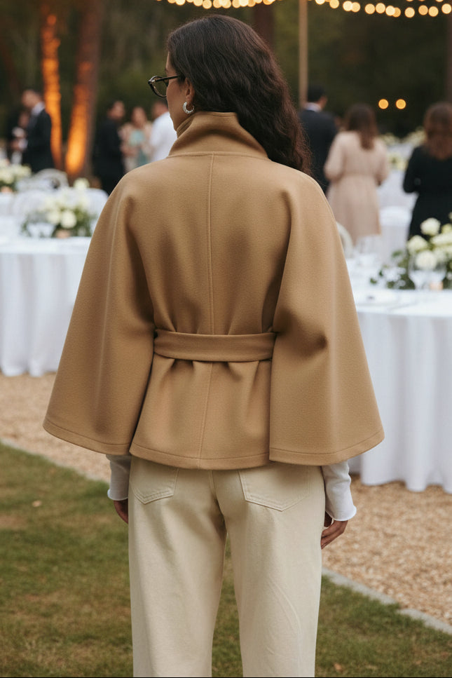 Damski Płaszcz Parka Typu Cape - Diamila Moda