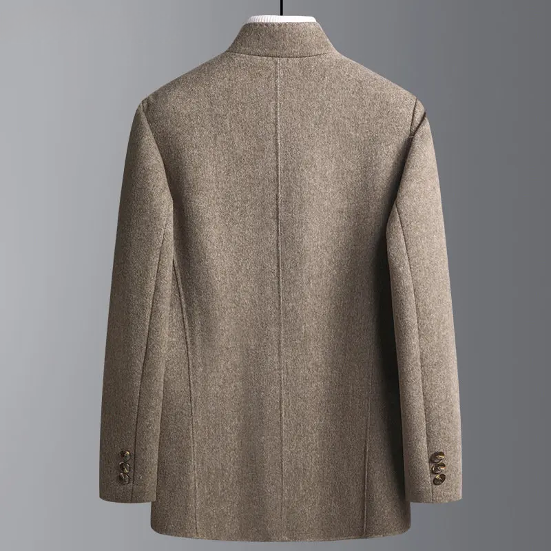 Męska Kurtka Elegancka ze Stójką – ujęcie 3
