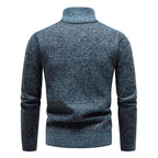Sweter Męski Rozpinany na Pół Zamka z Dzianiny – ujęcie 4