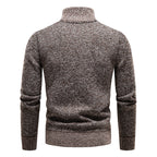 Sweter Męski Rozpinany na Pół Zamka z Dzianiny – ujęcie 6