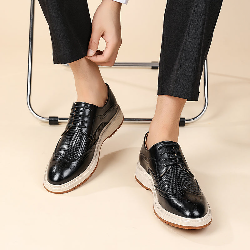 Męskie półbuty sznurowane w stylu brogue – ujęcie 12