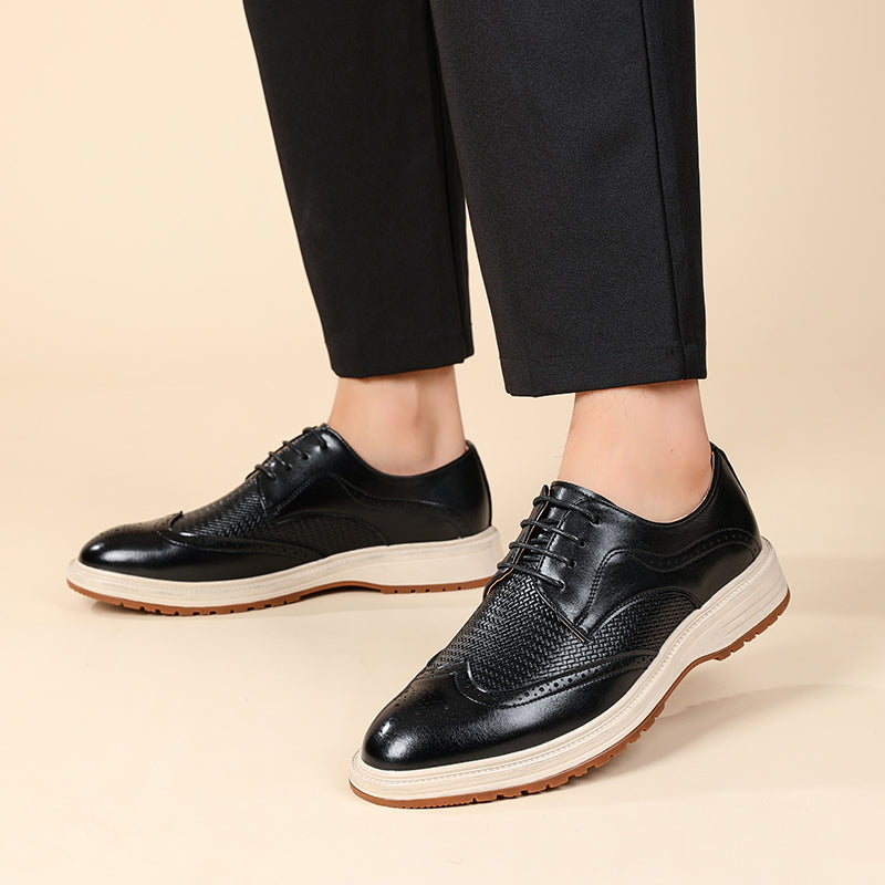 Męskie półbuty sznurowane w stylu brogue – ujęcie 15