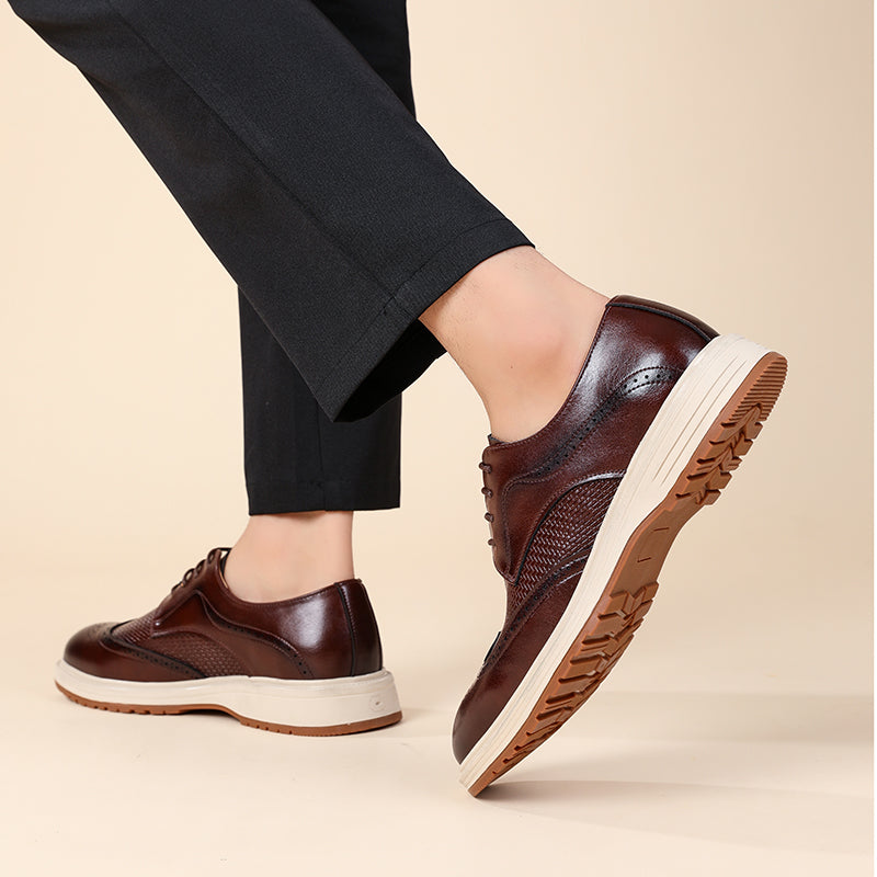 Męskie półbuty sznurowane w stylu brogue – ujęcie 6