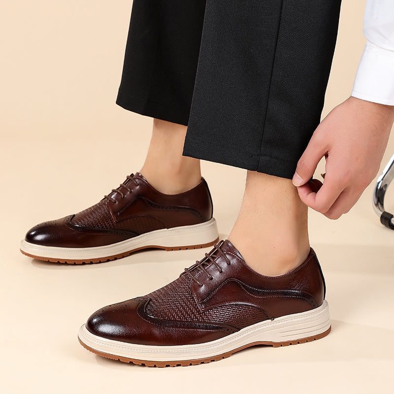 Męskie półbuty sznurowane w stylu brogue – ujęcie 7