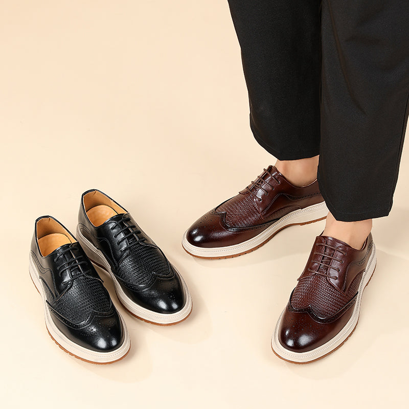 Męskie półbuty sznurowane w stylu brogue – ujęcie 9