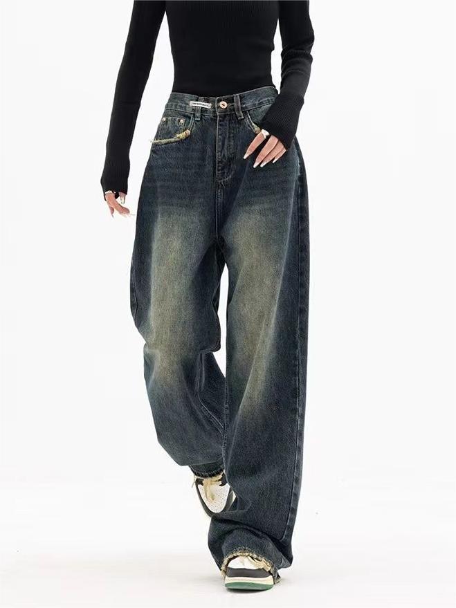 Damskie jeansy boyfriend w stylu vintage