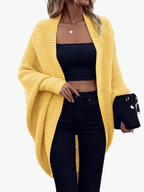 Kamizelka damska z miękkiej dzianiny oversize w stylizacji warstwowej
