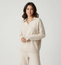 Dwuczęściowy damski komplet loungewear Clairmont w kolorze kremowym