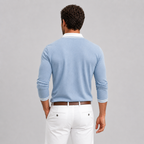 Męskie polo z płaską kieszonką na piersi, zbliżenie
