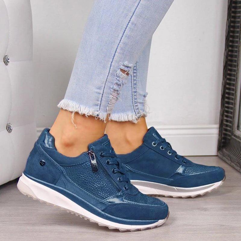 Damskie sneakersy zapinane na zamek – ujęcie 2