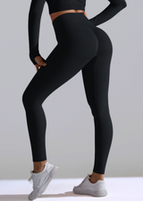 Legginsy Damskie z Wysokim Stanem Modelujące Dopasowane