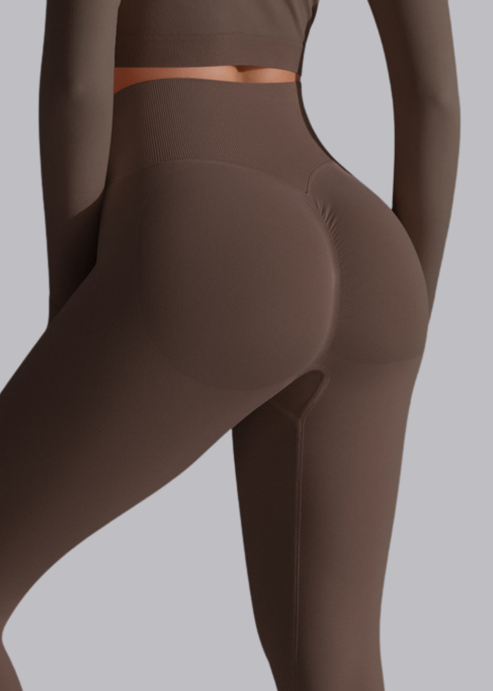 Legginsy damskie z wysokim stanem modelujące ujęcie 5