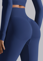 Legginsy damskie z wysokim stanem modelujące ujęcie 8