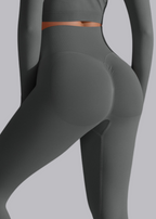 Legginsy damskie z wysokim stanem modelujące ujęcie 10