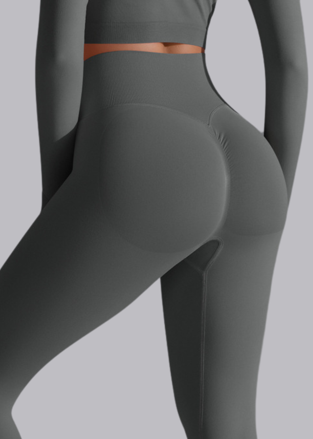 Legginsy damskie z wysokim stanem modelujące ujęcie 10