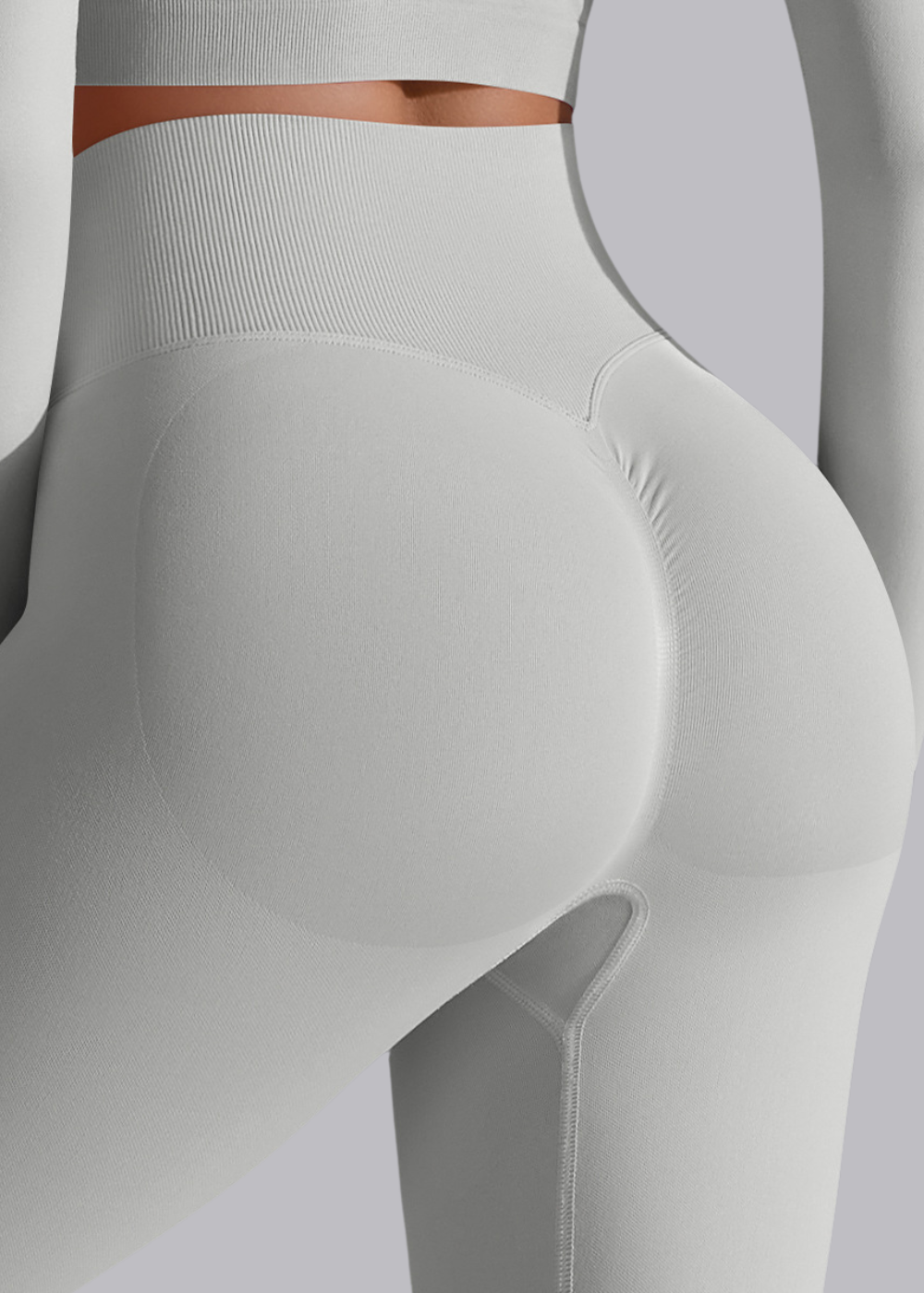 Legginsy damskie z wysokim stanem modelujące ujęcie 17