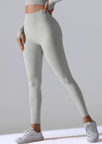 Legginsy damskie z wysokim stanem modelujące ujęcie 18