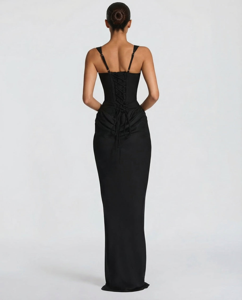 Sukienka Maxi Damska Elegancka Dopasowana