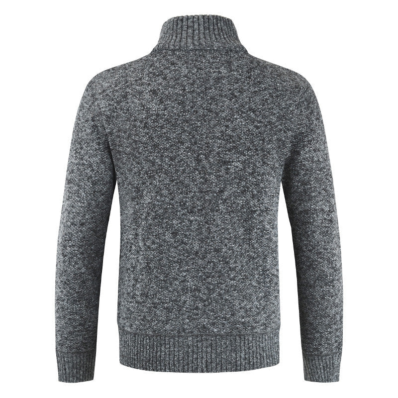 Męski sweter zapinany na zamek z podszewką – ujęcie 6
