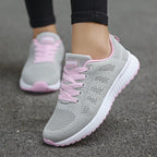 Sneakersy dzianinowe damskie na stopie