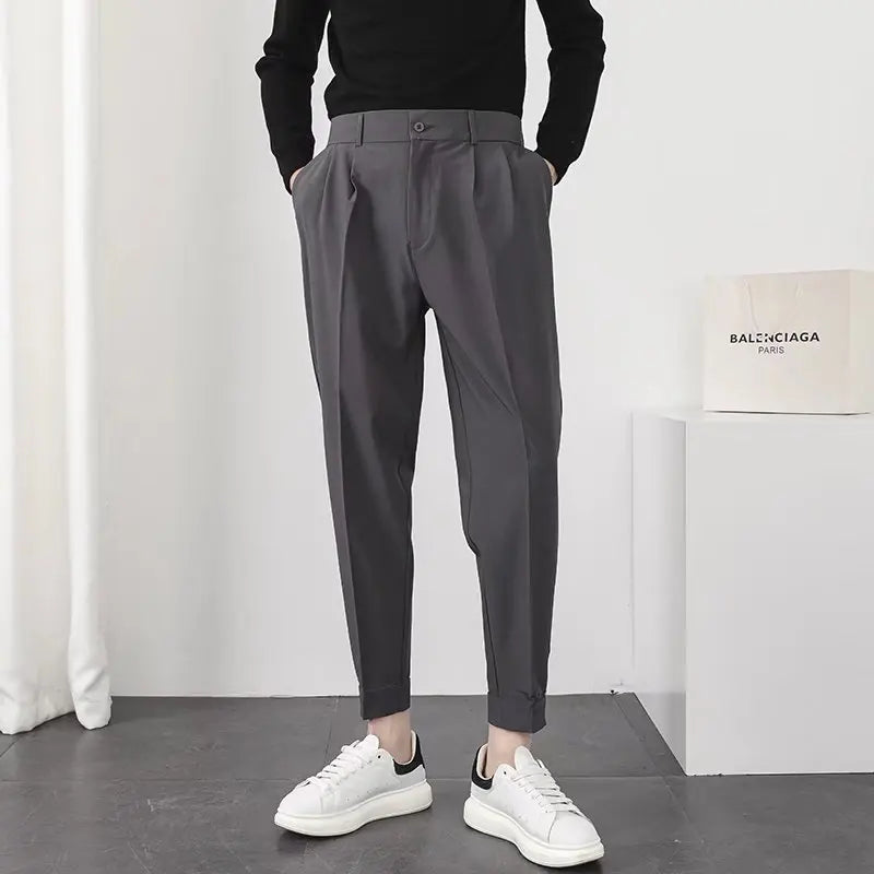 Spodnie Męskie Casual Ciemnoszary - Diamila Moda