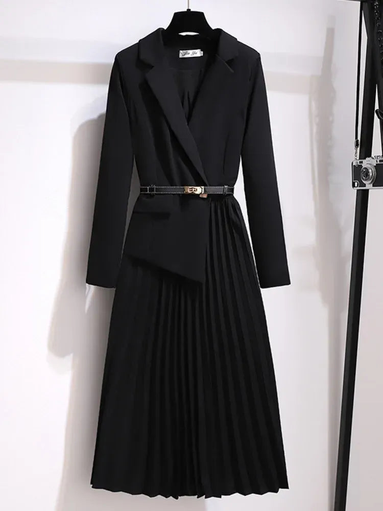 Sukienka midi z plisowaną spódnicą – Diamila Moda