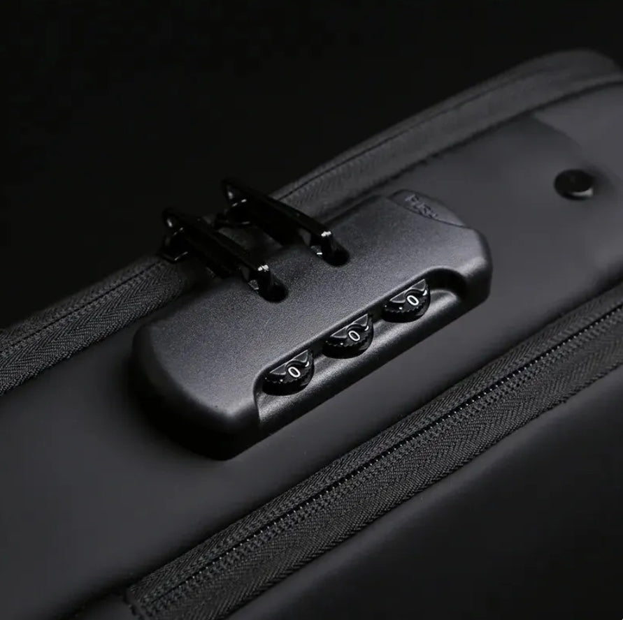 Torba na Ramię Uniseks Messenger z Portem USB – ujęcie 3