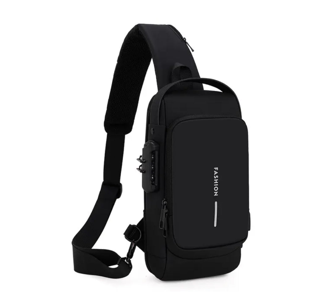 Torba na Ramię Uniseks Messenger z Portem USB