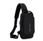 Torba na Ramię Uniseks Messenger z Portem USB